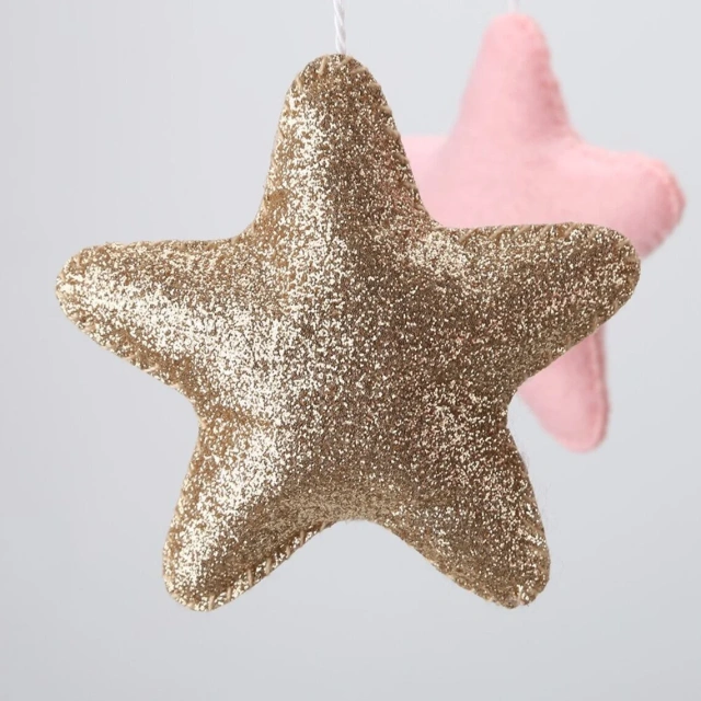 Elephant  Moon Star Cloud Rain Nursery Felt Crib Baby Mobile