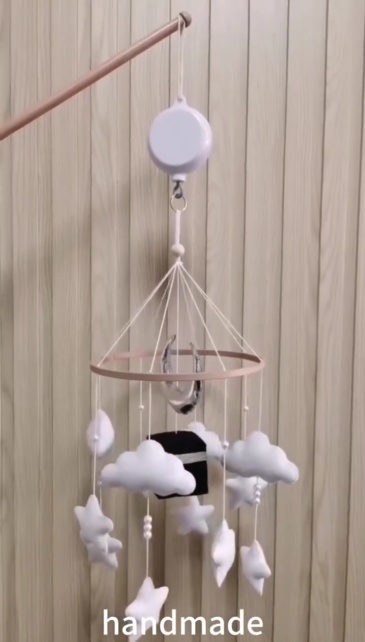 Islamic Muslim Quran Mecca Kaaba Cube Blue Felt Baby Mobiles