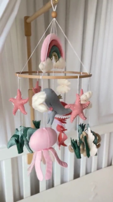 لعبة نجم البحر، شيطان البحر، الأخطبوط، قنديل البحر، لعبة أطفال مصنوعة من اللباد