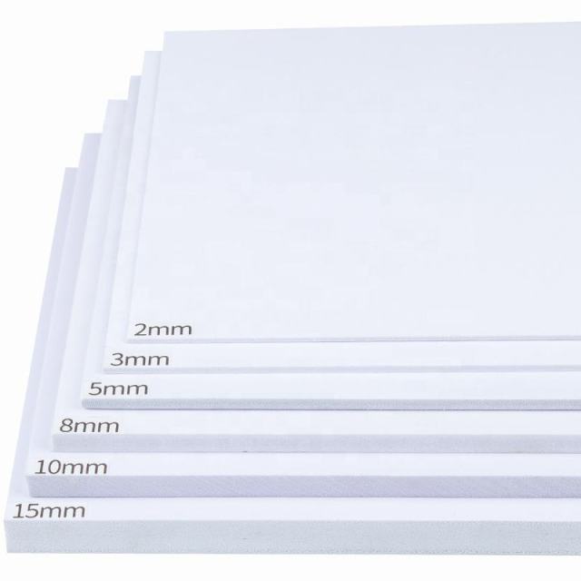 PAIDU 2mm 3mm 5mm 8mm 10mm 15mm white pvc foam board plastic sheet
