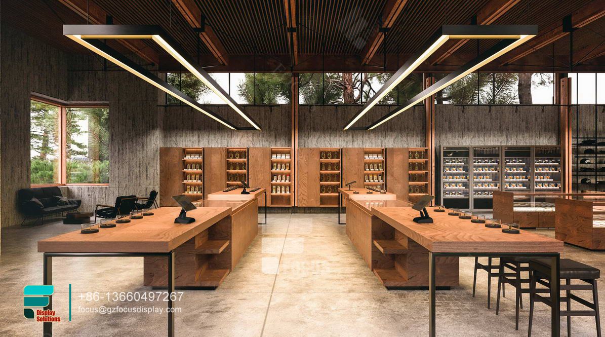 cigar stand smoke shop retail store showcases glass display