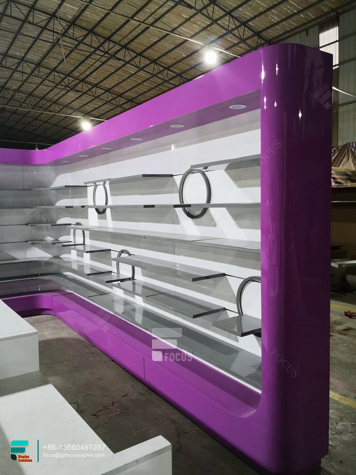 cigarette shelf glass display cabinets dispensary shop showcase