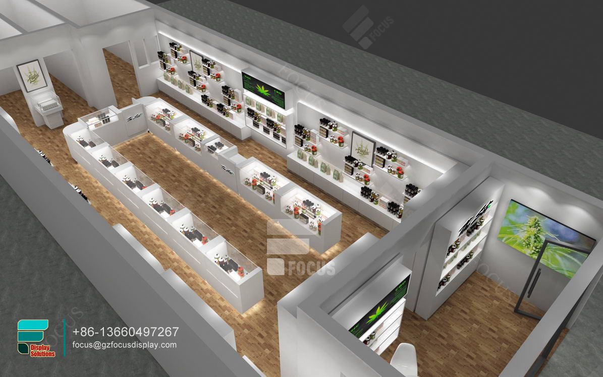 Smoke Cabinets Glass Display Tobacco Store Fixtures