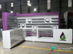 Cigarette Shelf Glass Display Cabinets Dispensary Shop Showcase
