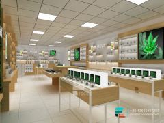 Cigarette Display Rack Glass Cabinet Dispensary Counters