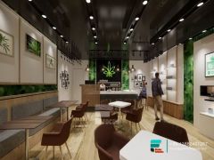 Cigar Room Furniture Glass Display Case Tobacco Shop Design