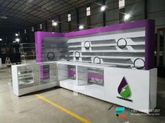 Cigarette Shelf Glass Display Cabinets Dispensary Shop Showcase