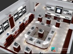 Boutique Dispensary Interior Design Display Glass Cabinet