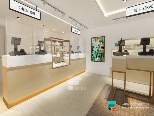 Dispensary Design Glass Display Racks Tobacco Shop Furniture