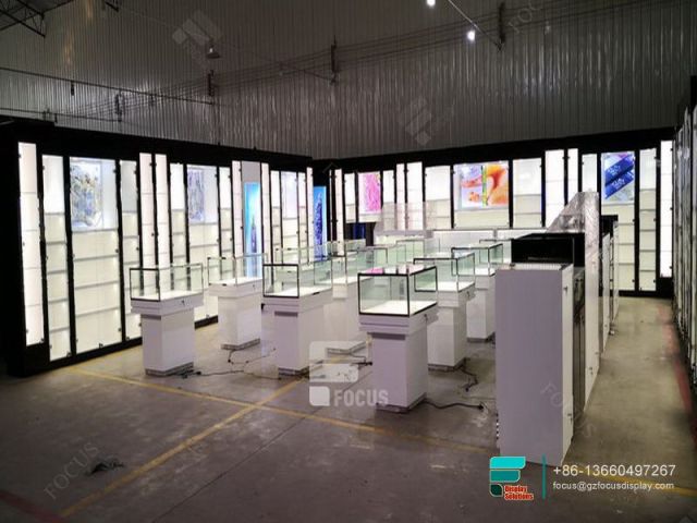 Customized Cigar Cabinet Tobacco Shop Glass Display Cabinet
