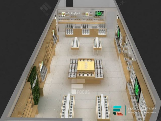 Cigarette Display Rack Glass Cabinet Dispensary Counters