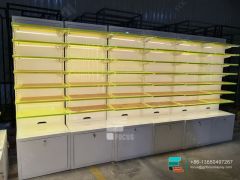 Cigarette Shelving Show Case Display Glass With Lights