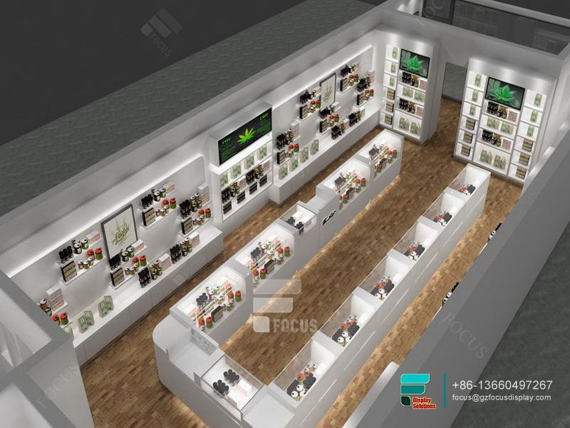 Smoke Cabinets Glass Display Tobacco Store Fixtures