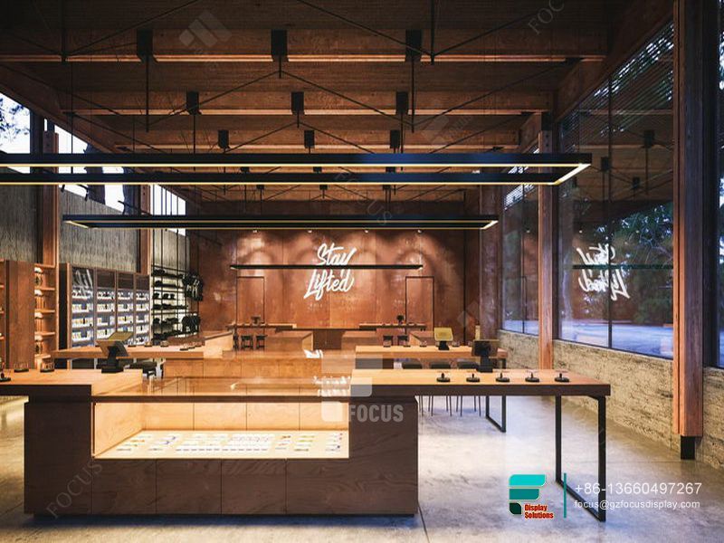 Cigar Stand Smoke Shop Retail Store Showcases Glass Display