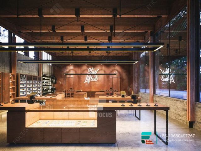 Cigar Stand Smoke Shop Retail Store Showcases Glass Display