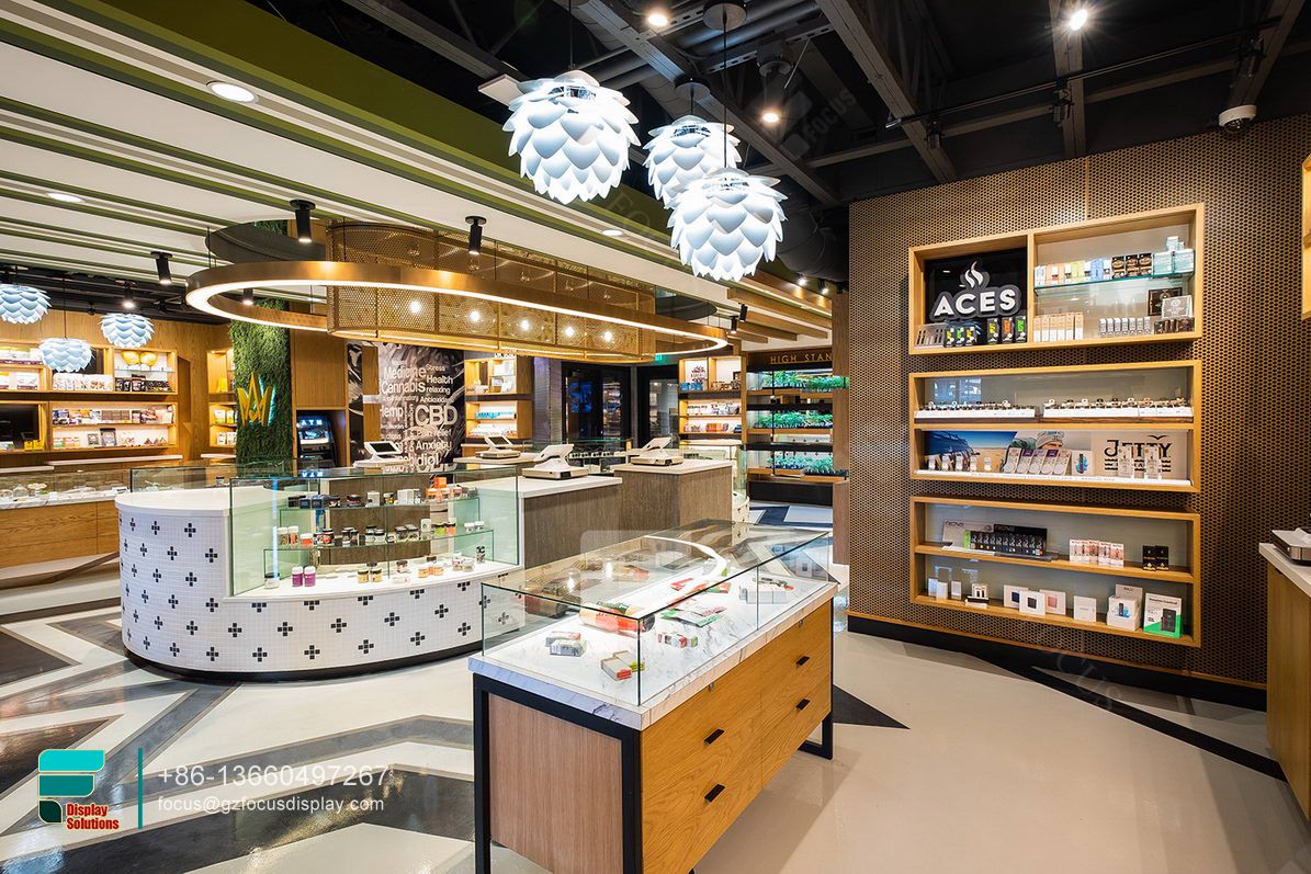 cigarette counter design glass showcase cigarette display rack
