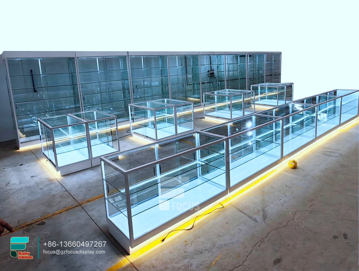 cigarette racks glass display showcase for convenience store