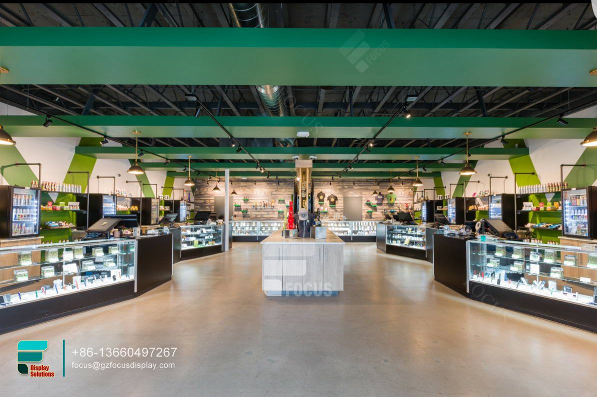 dispensary display case glass display cabinet modern showcase