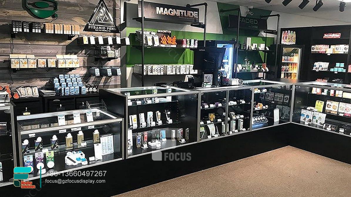 dispensary display case glass display cabinet modern showcase