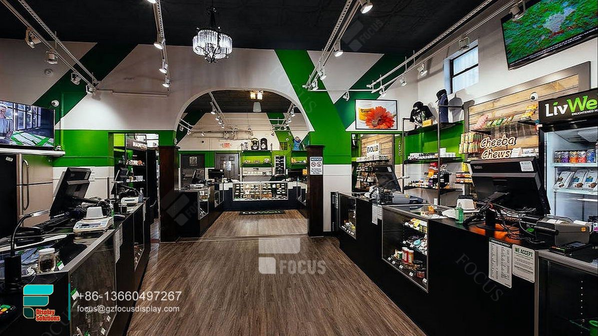 dispensary display case glass display cabinet modern showcase