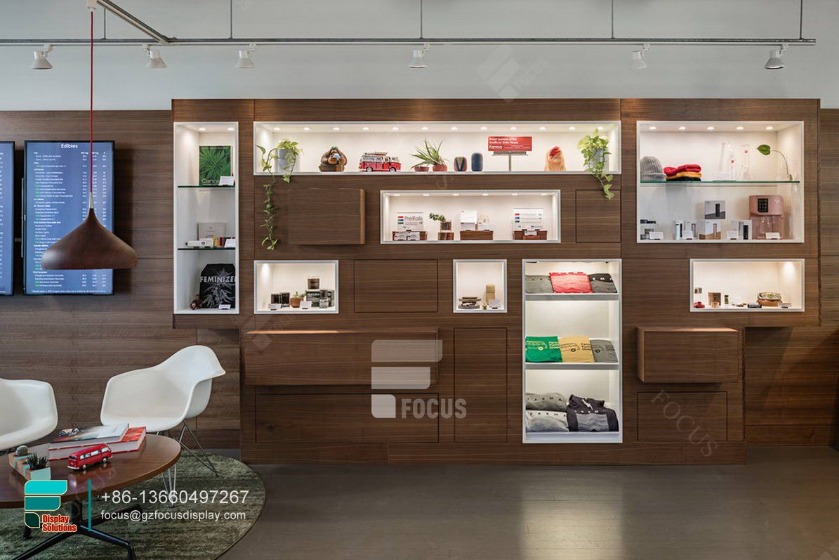 high end custom cigarette stand glass cabinet display case