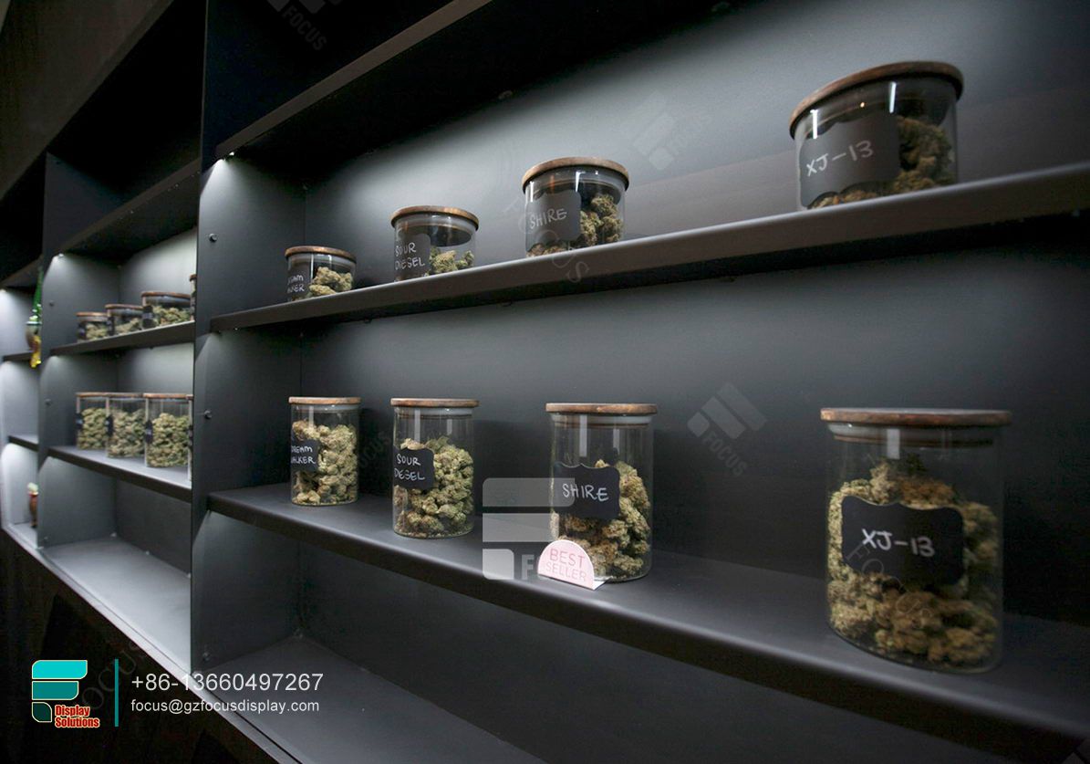 odm oem cigarettes smoked counter glass wall cabinet