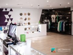 Modern Smoke Shop Design Commercial Glass Cabinet Display
