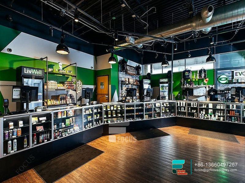 Dispensary Display Case Glass Display Cabinet Modern Showcase