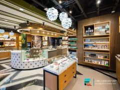 Cigarette Counter Design Glass Showcase Cigarette Display Rack