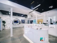 Dispensary Displays Glass Shelves Tobacco Fixtures For Sale