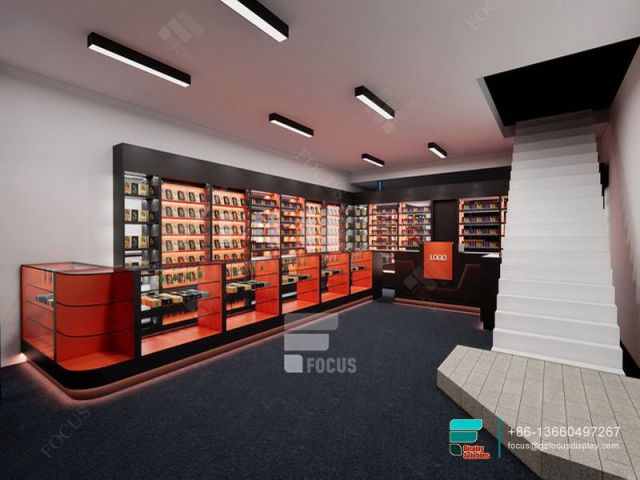 Modern Tobacco Cabinet Showcases Glass Display Cabinets