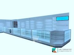 Smoke Shop Showcase Glass Shelves Cabinet Cigarette Display