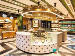 Cigarette Counter Design Glass Showcase Cigarette Display Rack