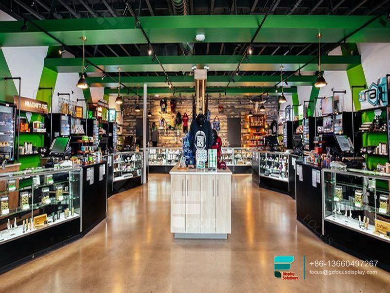 Dispensary Display Case Glass Display Cabinet Modern Showcase