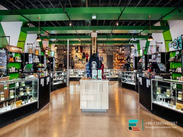 Dispensary Display Case Glass Display Cabinet Modern Showcase