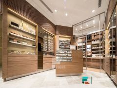 Cigarette Display Counter Showcases Glass Display With Wood
