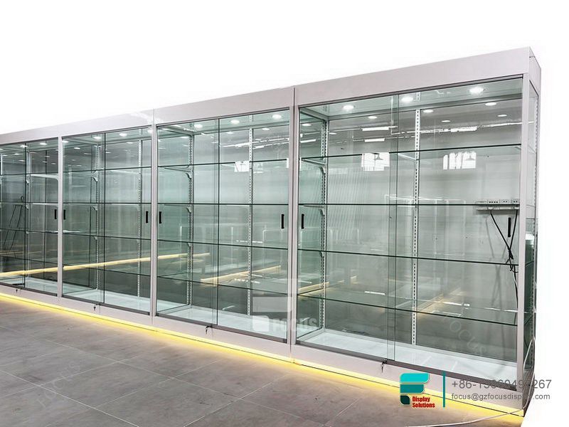 Cigarette Racks Glass Display Showcase For Convenience Store