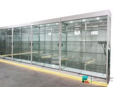 Cigarette Racks Glass Display Showcase For Convenience Store