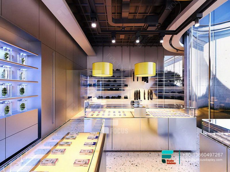 Dispensary Display Cases Glass Counter Cigarette Shop Design