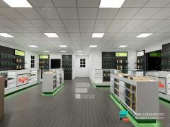Tobacco Rack LED Glass Display Modern Dispensary Design