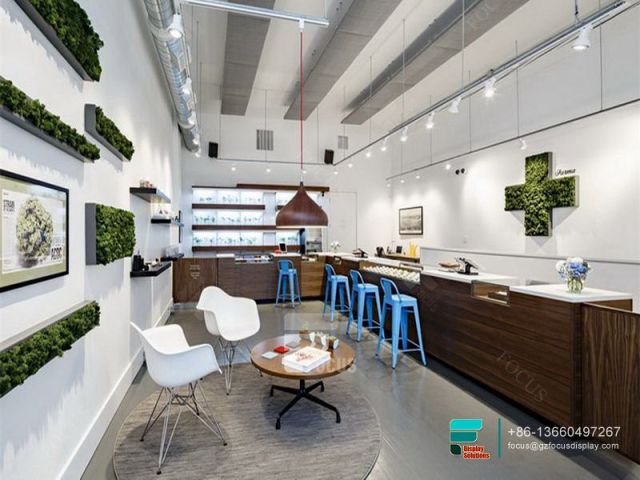 High End Custom Cigarette Stand Glass Cabinet Display Case