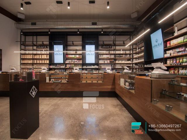 Smoke Shop Displays Cigar Counter Showcase Glass Rack For Shop