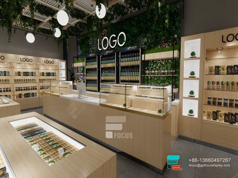 Display Dispensary Showcase Glasses Smoke Store Design