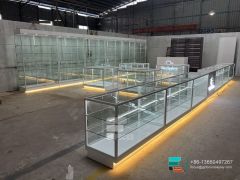 Commercial Smoke Shop Display Vitrine Glass Tobacco Showcase