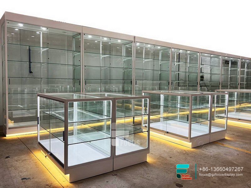 Commercial Smoke Shop Display Vitrine Glass Tobacco Showcase