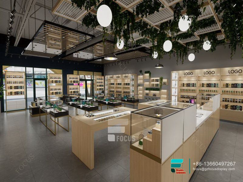 Display Dispensary Showcase Glasses Smoke Store Design