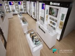 Smoke Shop Shelves Showcases Glass Display Retail Store