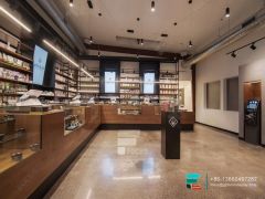 Smoke Shop Displays Cigar Counter Showcase Glass Rack For Shop