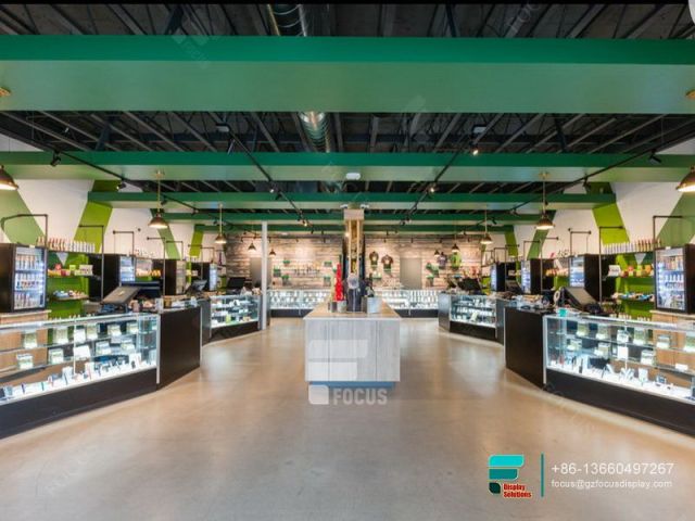 Dispensary Display Case Glass Display Cabinet Modern Showcase