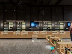 Cigarette Shelves Glass Display Case Tobacco Cabinet